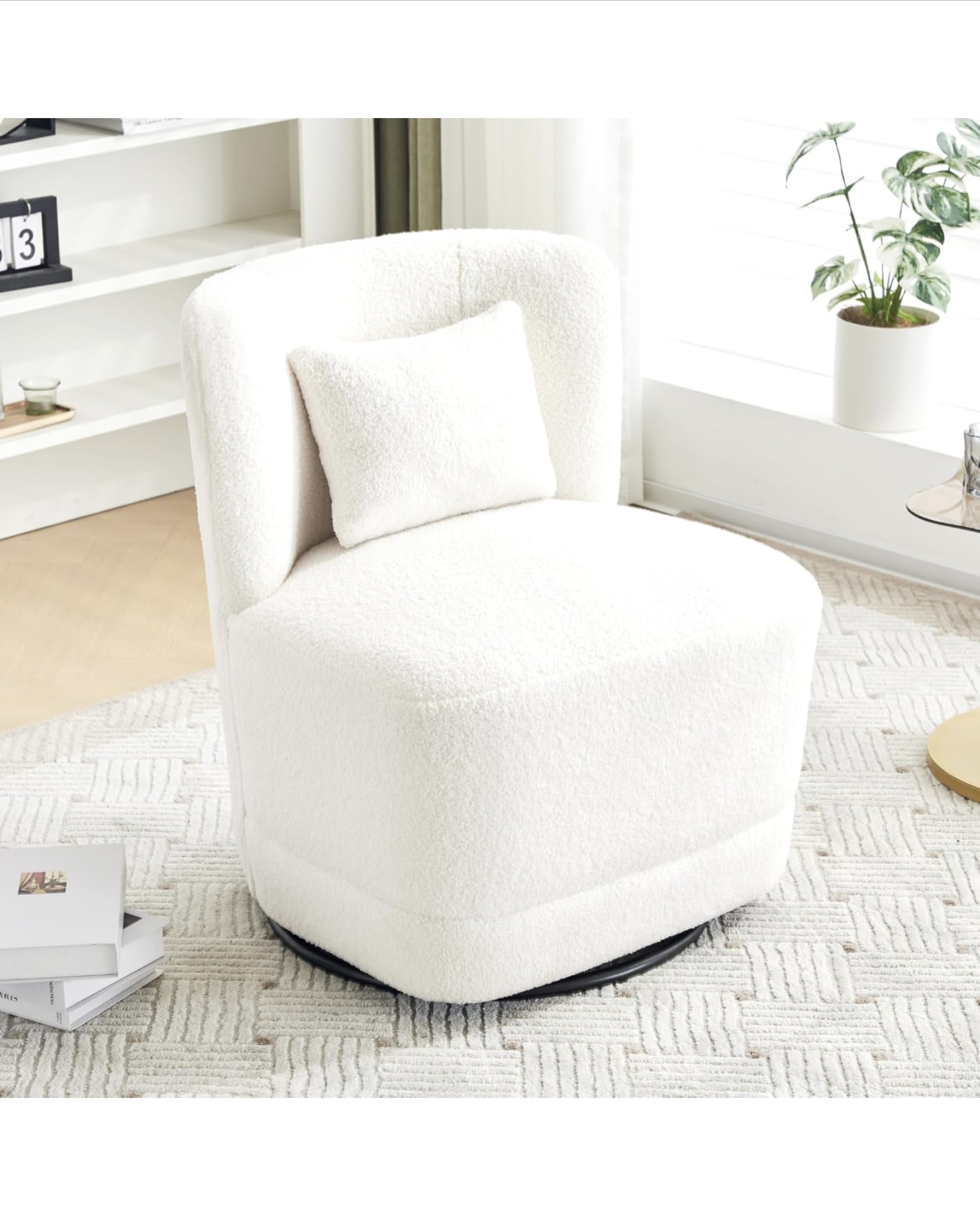 TEDDY párnás "midi" forgó fotel