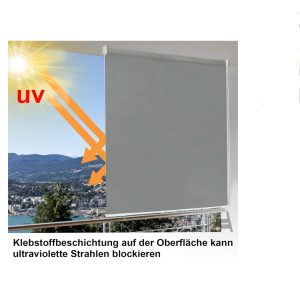 Kültéri / beltéri hővisszaverő sötétítő roló szürke színben 180 X 140 cm-es méretben
