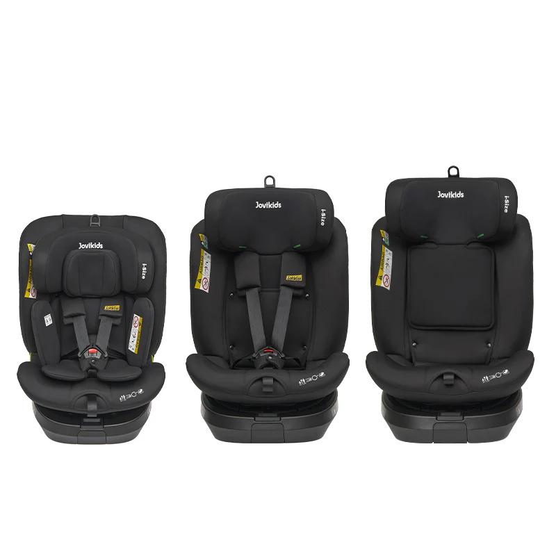 JOVIKIDS RANGER TT autós gyerekülés ,360 °-ban elforgatható i-Size (40-150 cm-ig) fekete színben