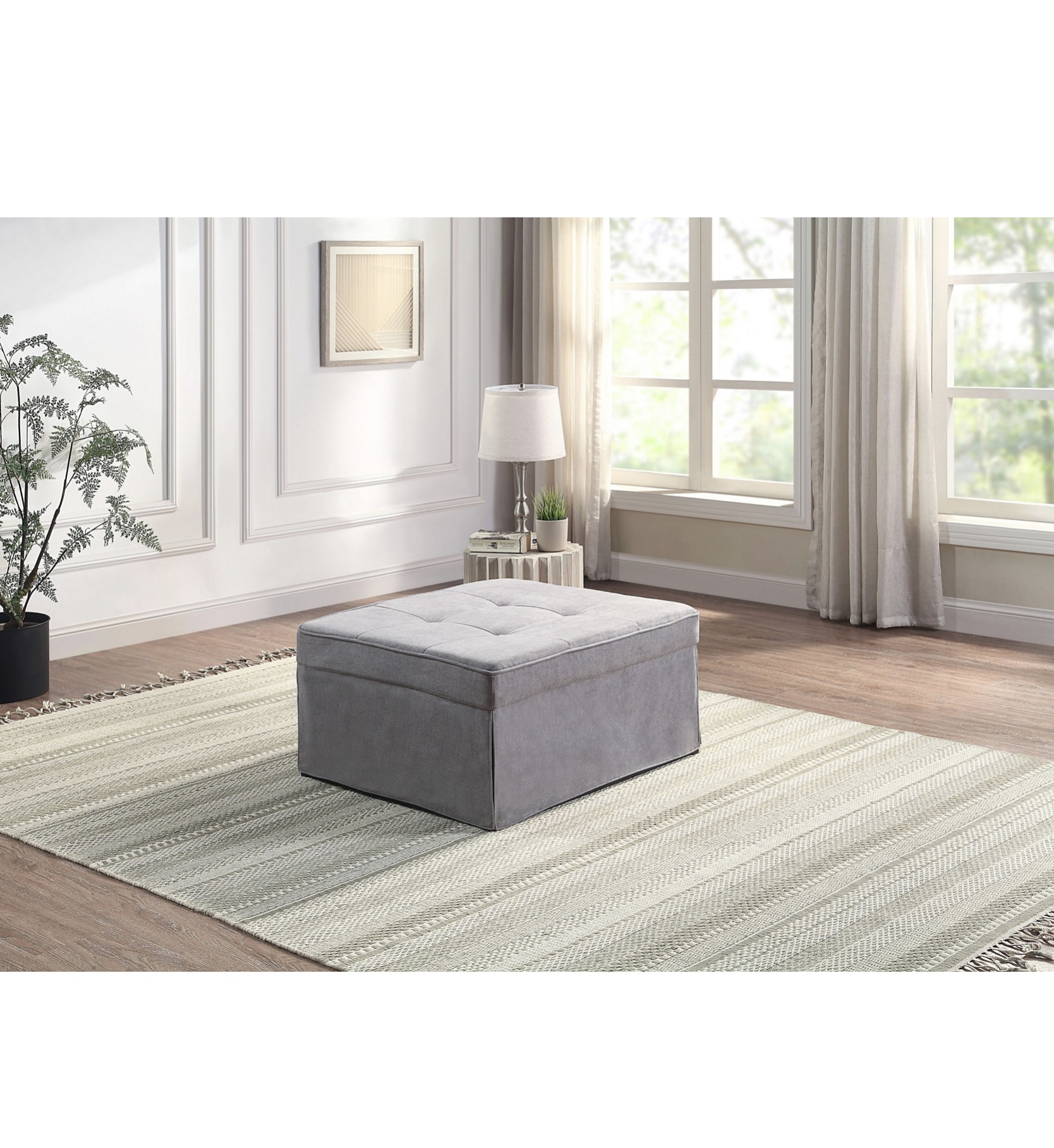 ATLANTIC Home „Finn” Ággyá alakítható Lounge puff (80 X 190 cm) - Image 2