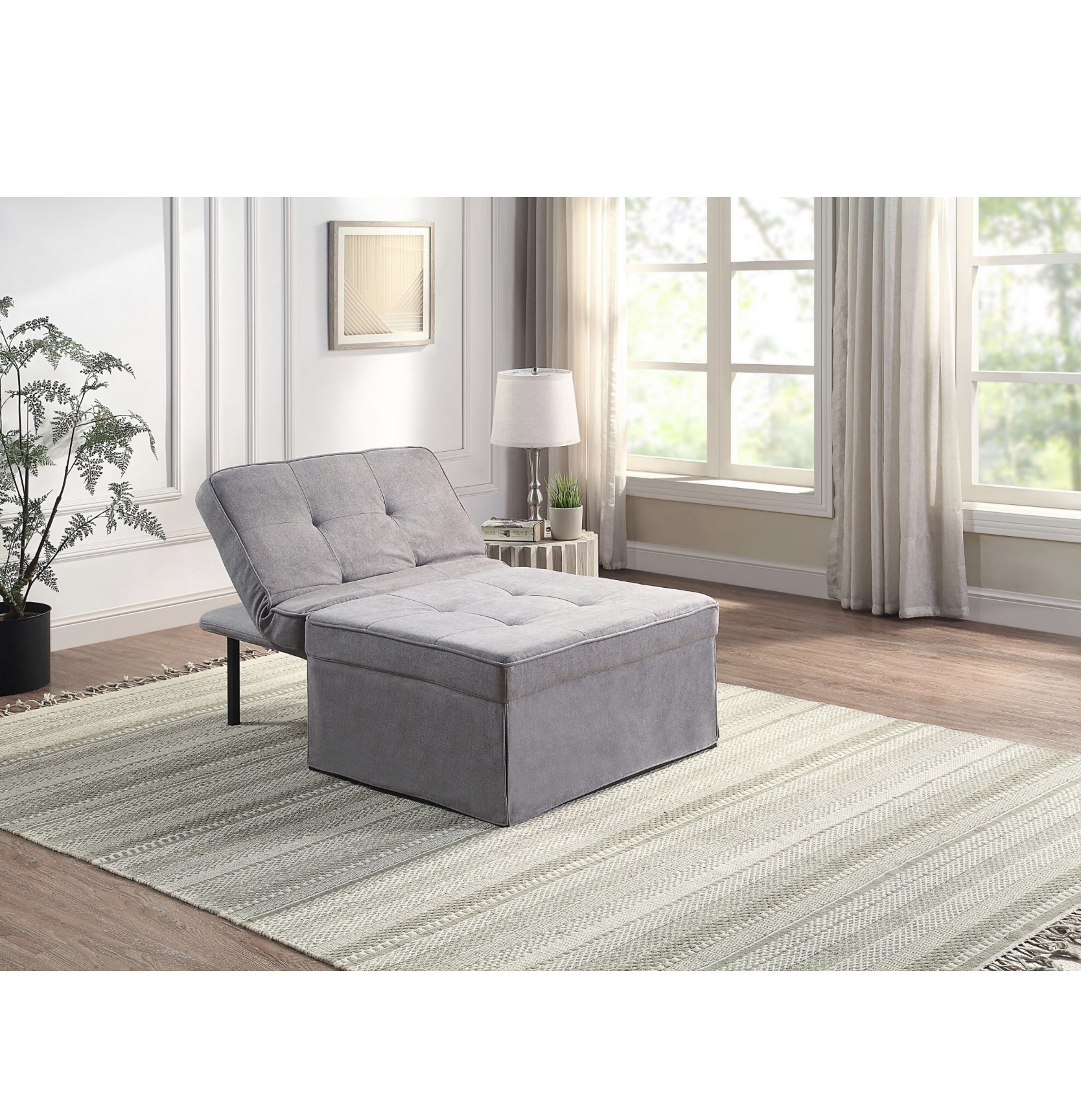 ATLANTIC Home „Finn” Ággyá alakítható Lounge puff (80 X 190 cm) - Image 4