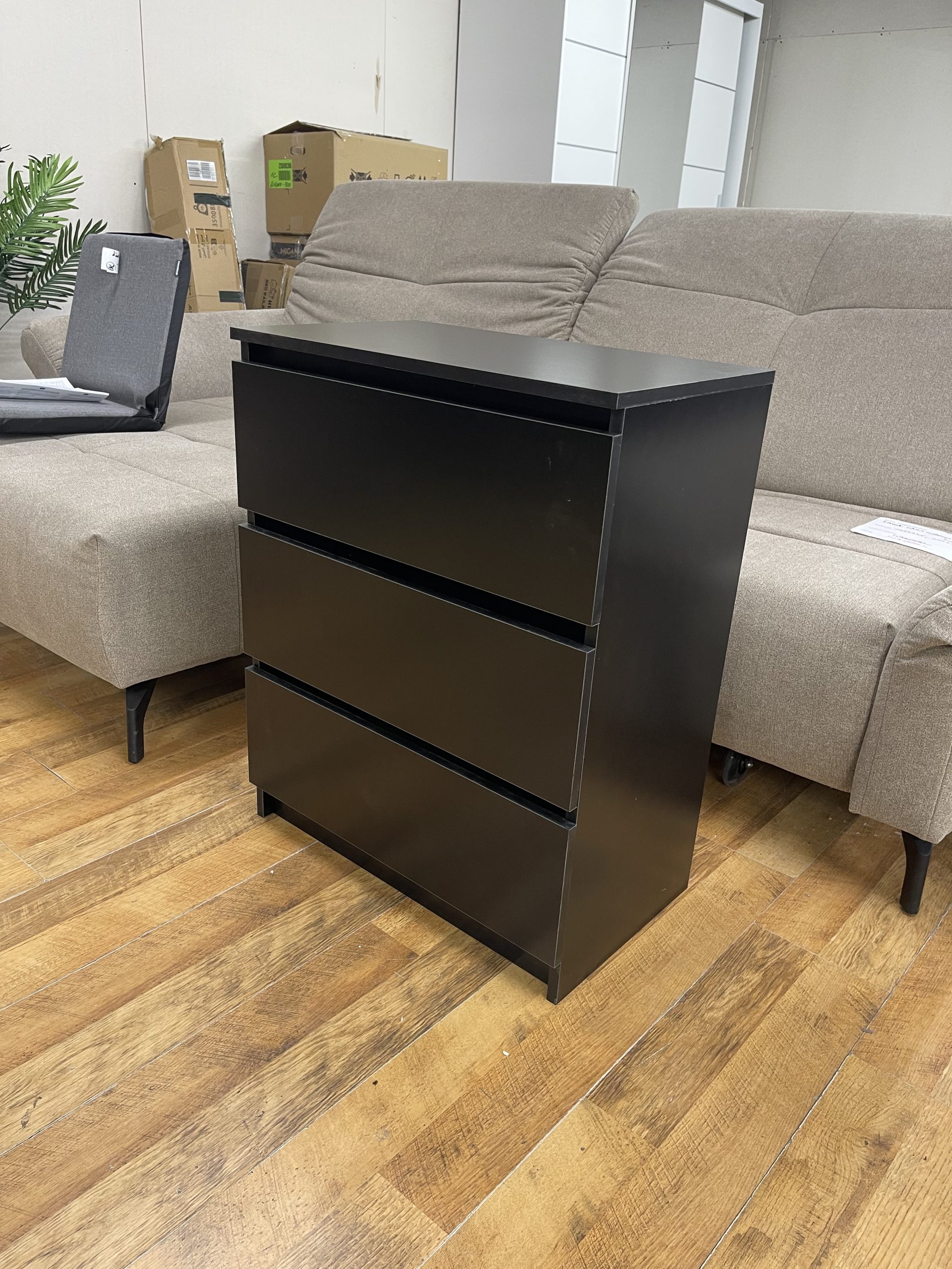 vidaXL fekete tálalószekrény 60 x 35 x 76 cm