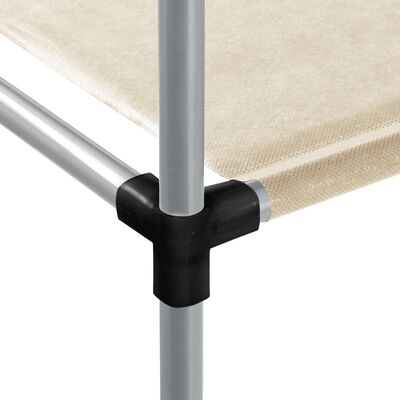 vidaXL 2 szintes krémszínű mosógép feletti tárolóállvány 87x55x90,5 cm - Image 3