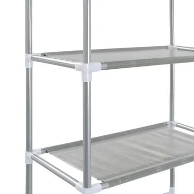 vidaXL 3-szintes ezüstszínű alumínium tárolóállvány 53 x 28 x 169 cm - Image 3