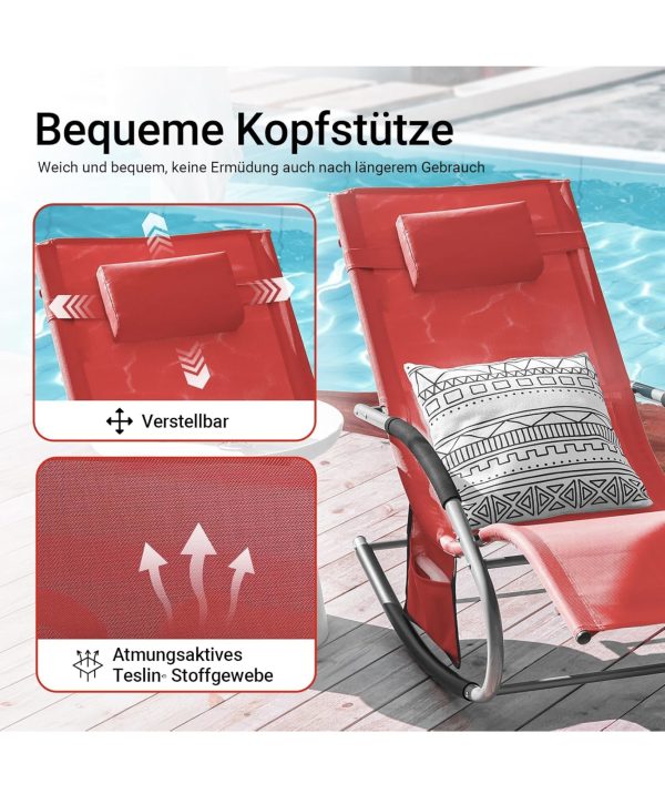 SoBuy kültéri hintafotel, 2 db-os szettben (S 6) - Image 5
