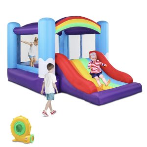 FCH Springburg felfújható ugrálóvár csúszdával – 380×260×244 cm (135 kg teherbírás)