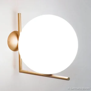 Fali lámpa, sárgaréz Ø 30 cm (dizájner lámpa)