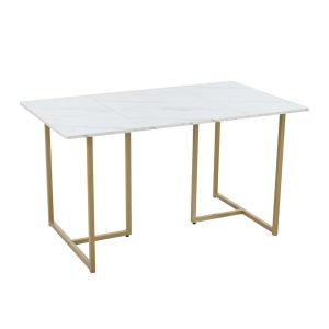 Modern L-lábas konyhai étkezőasztal – stabil, letisztult és tágas (140×80×75 cm)