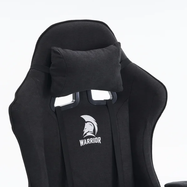 Warrior gamer szék, forgószék fekete szövet (BASIC-1-921-BLACK) - Image 2