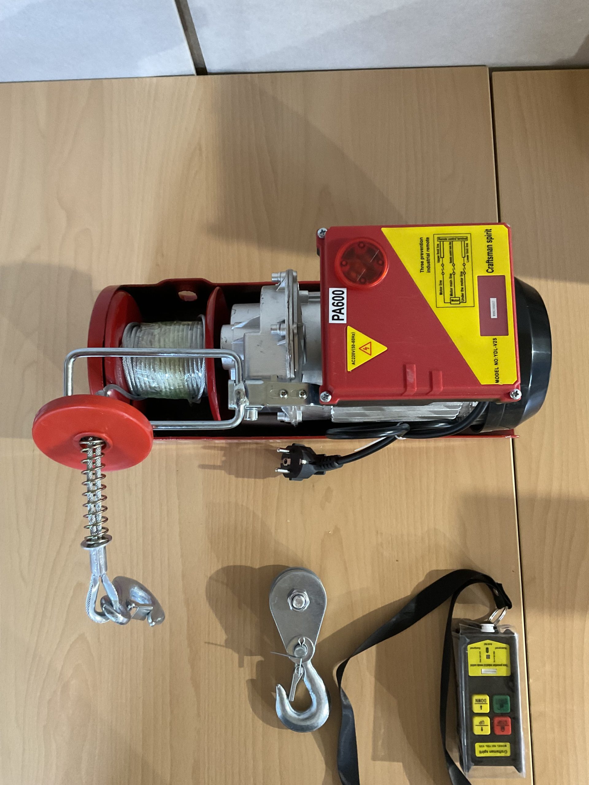 Elektromos emelő Vevor 1450 W, WiFi távirányító, max. emelési magasság 6/12 m, sebesség 10 m/perc, kapacitás 400 / 800 kg - Image 3