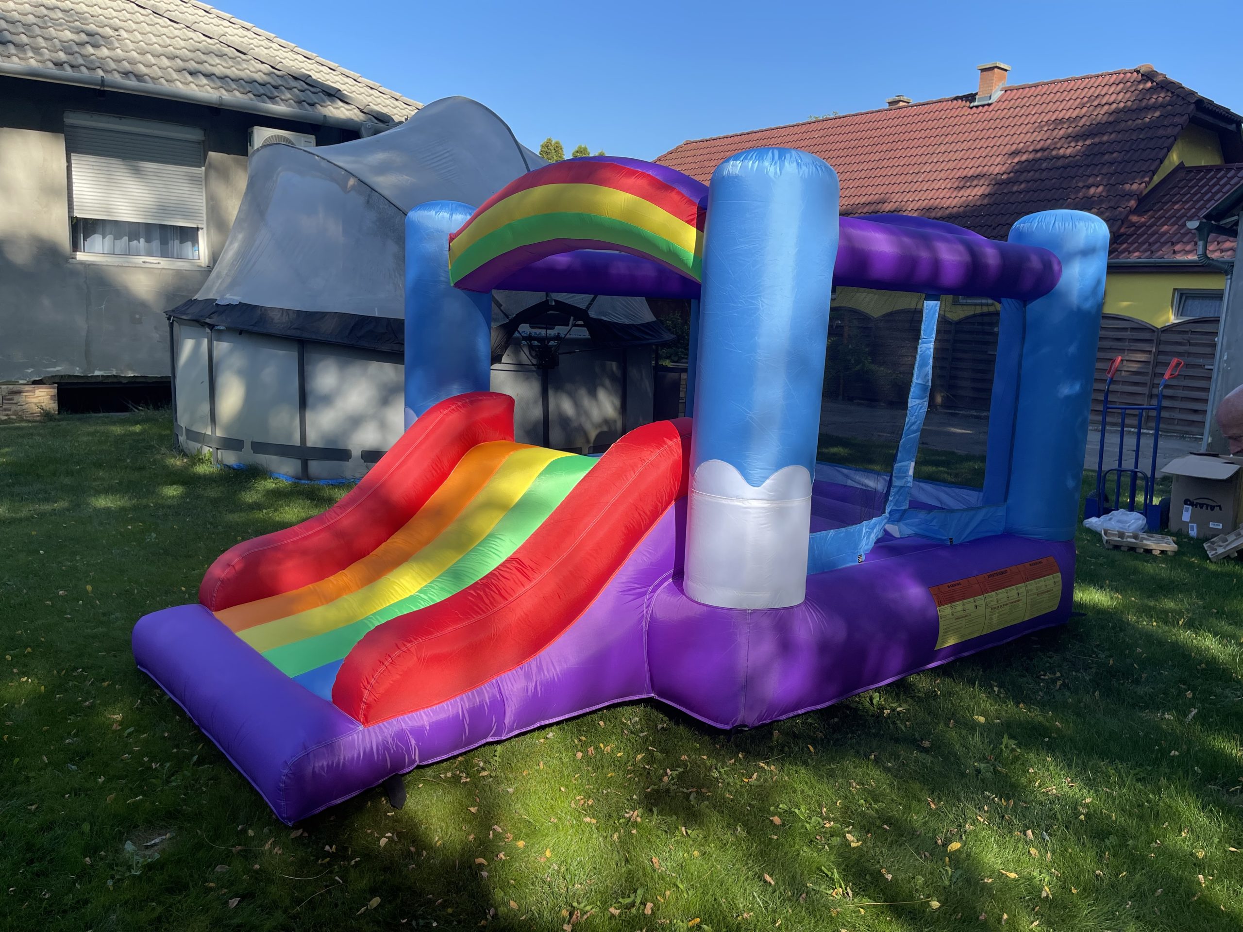 FCH Springburg felfújható ugrálóvár csúszdával – 380×260×244 cm (135 kg teherbírás) - Image 9