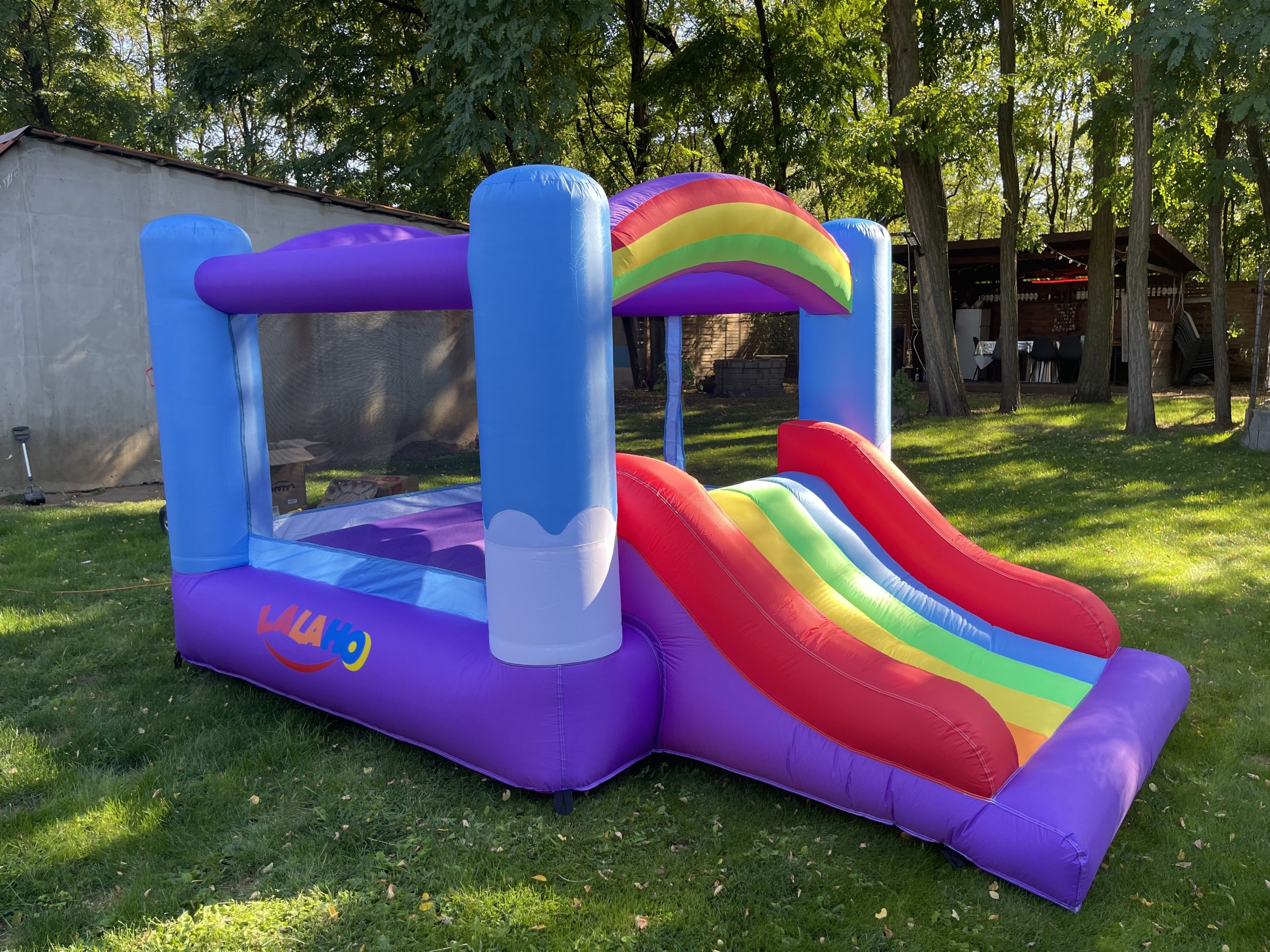 FCH Springburg felfújható ugrálóvár csúszdával – 380×260×244 cm (135 kg teherbírás) - Image 7