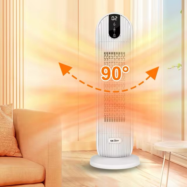Sejoy 2000W Kerámia Hősugárzó – hordozható, forgó, programozható - Image 5
