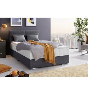 Tom box ágy— praktikus és kényelmes ágyrendszer tárolóval (középszürke)