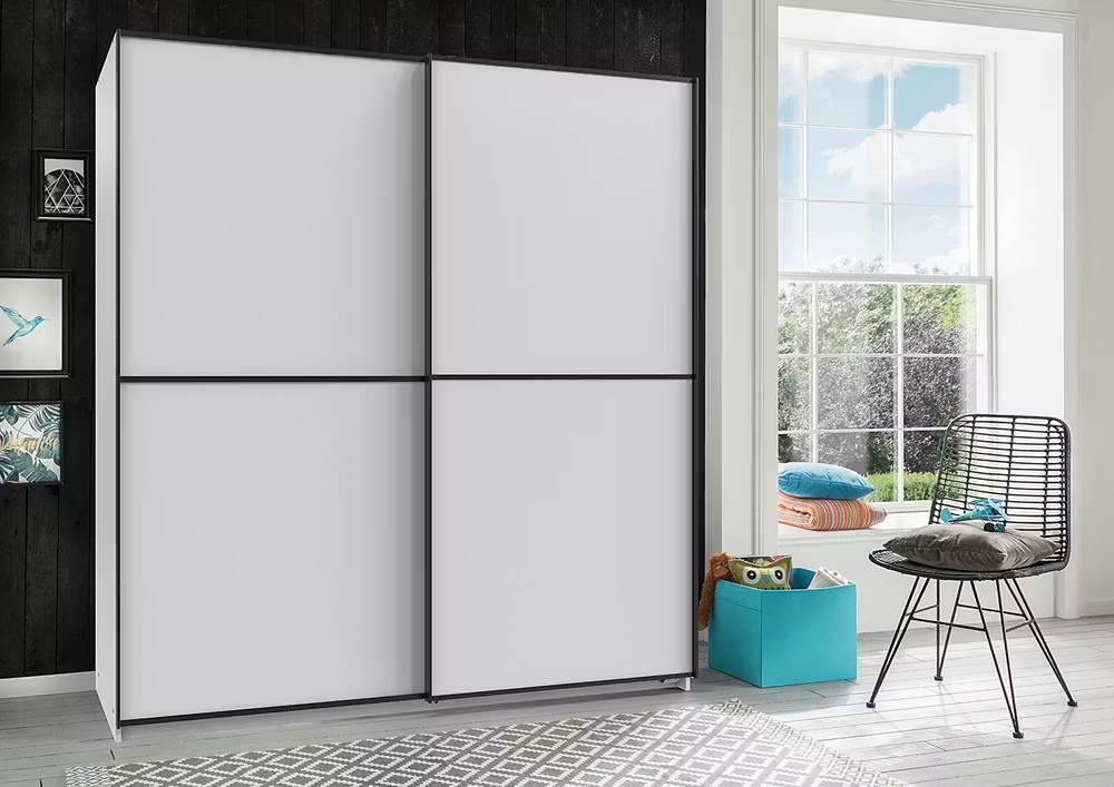 ULM tolóajtós gardróbszekrény 180 cm – fehér (X17771)