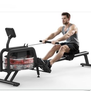 KITOPA vízi evezőpad, 150 kg-ig terjedő teherbírással (Bluetooth monitorral és tablet tartóval) (edzőgép)