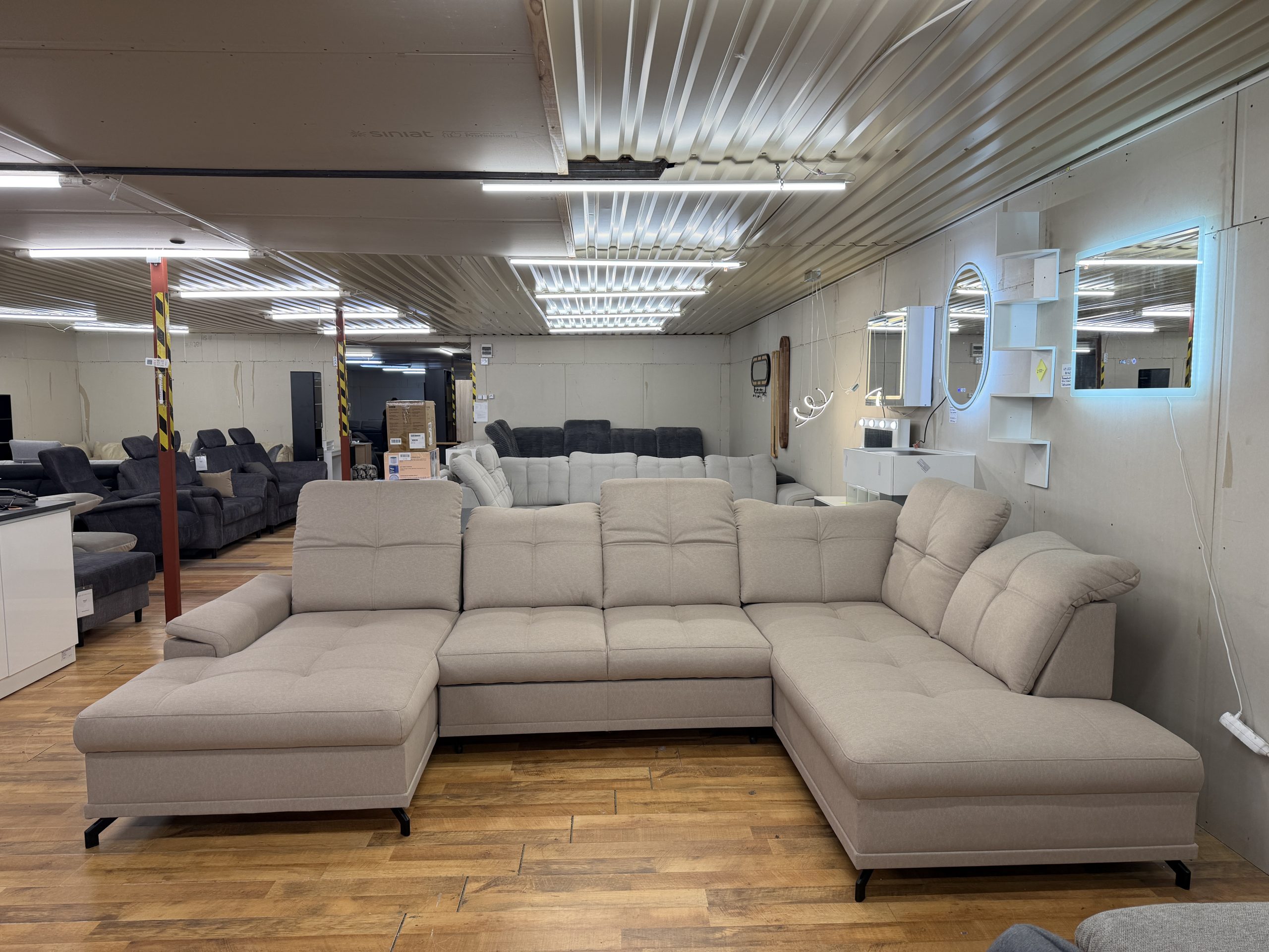 Berta U alakú multirelax ülőgarnitúra állítható komforttal, ágyazható és ágyneműtartós kivitelben - Image 2