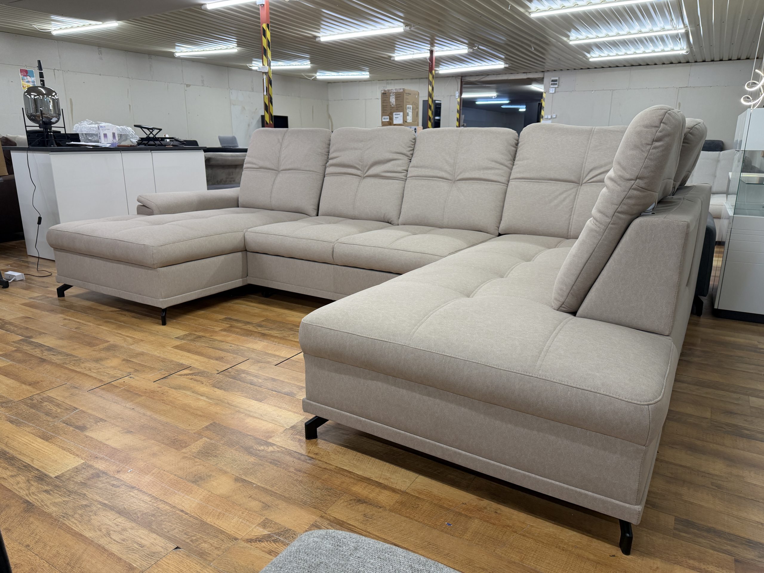 Berta U alakú multirelax ülőgarnitúra állítható komforttal, ágyazható és ágyneműtartós kivitelben - Image 3