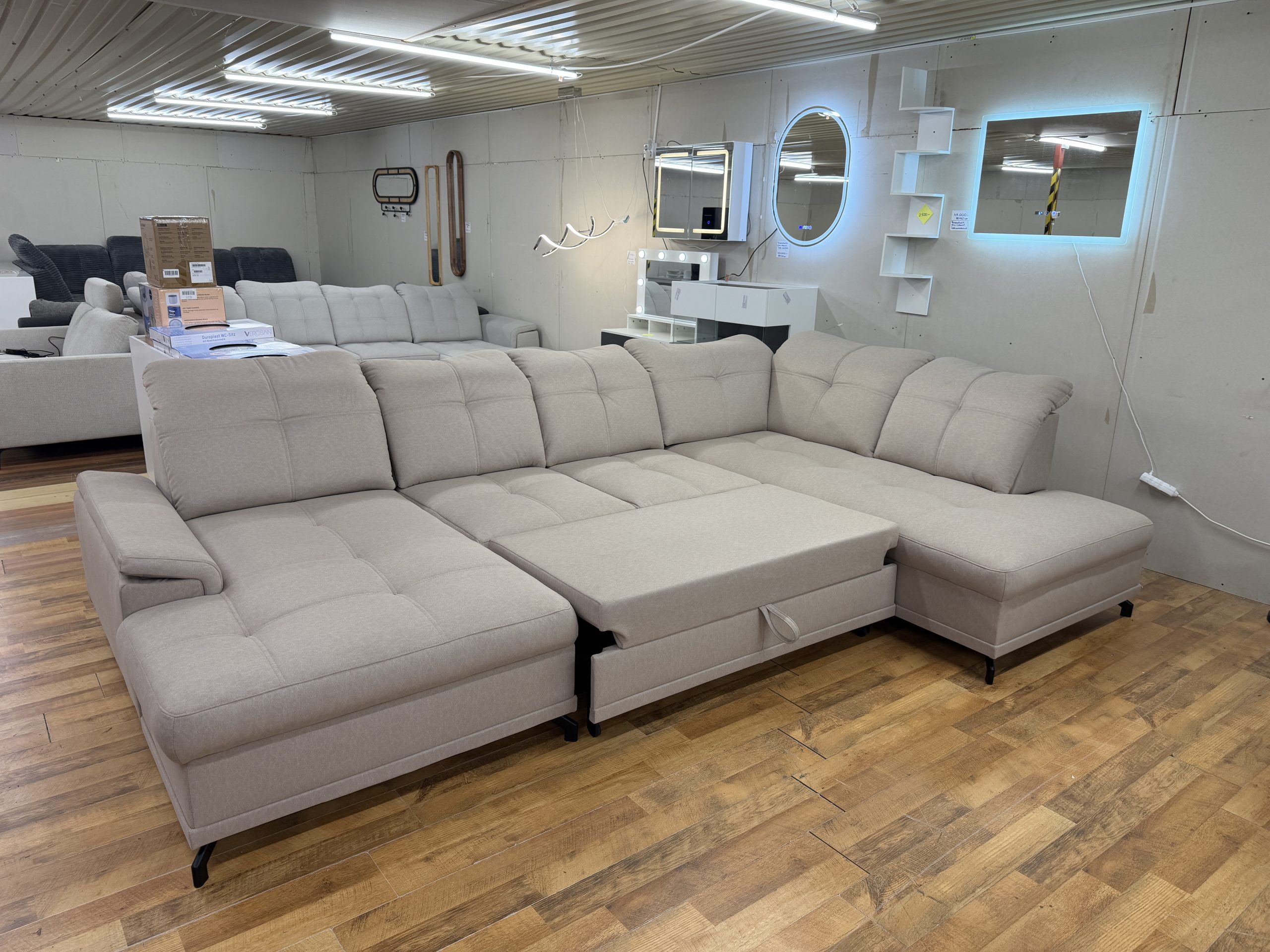 Berta U alakú multirelax ülőgarnitúra állítható komforttal, ágyazható és ágyneműtartós kivitelben - Image 7