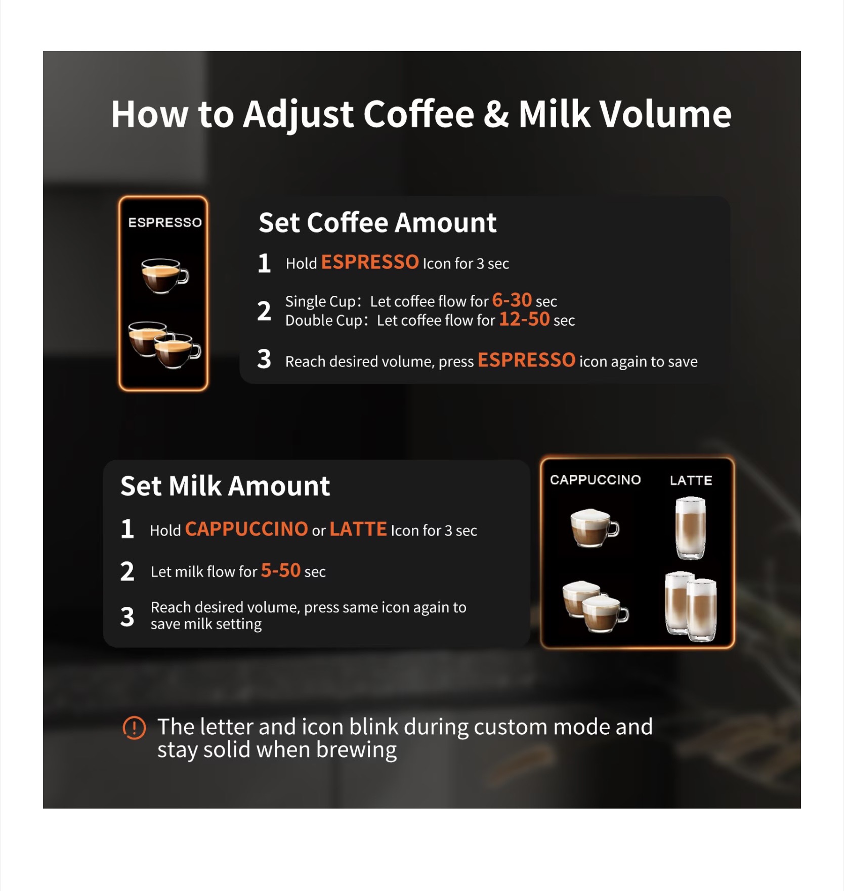 AIRMSEN BCM2308 automata cappuccino/latte eszpresszógép – ezüst, 20 bar, dupla bojler, érintőkijelző, 1,8 L (60 oz) víztartály - Image 10