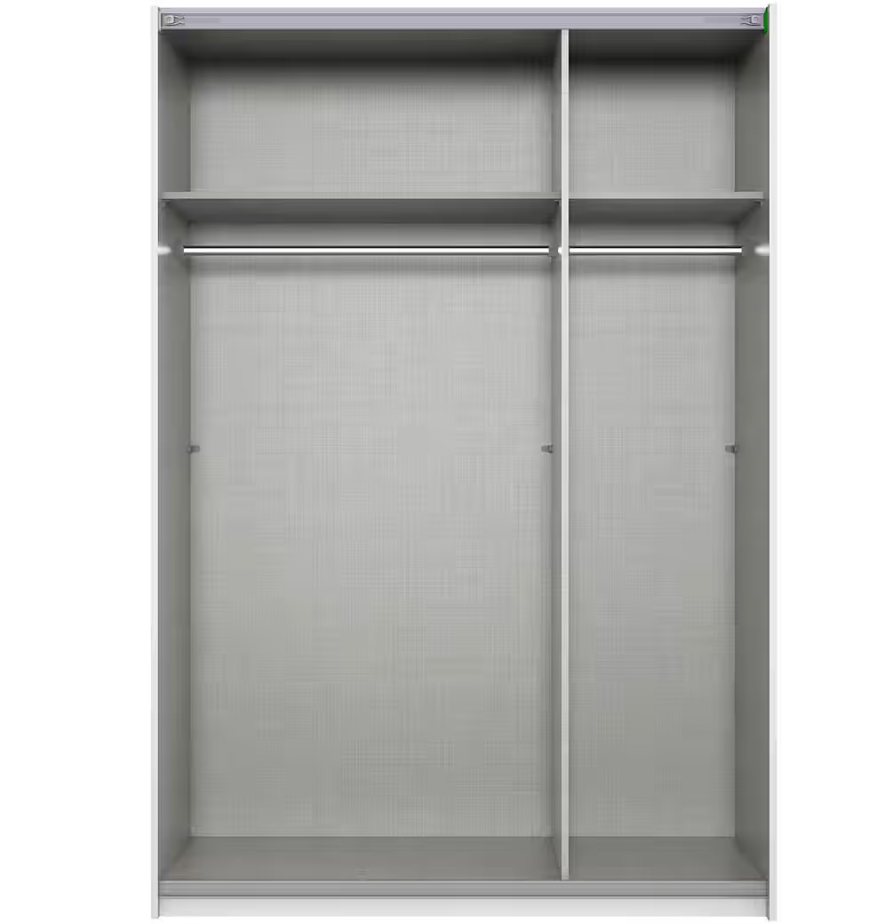 Mugano tolóajtós szekrény sahara szürke színben, 135 cm – Z02 - Image 3