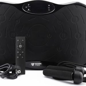 Rockerz Fitness vibrációs tréner Bluetooth hangszóróval, 99 fokozattal és max. 130 kg teherbírással