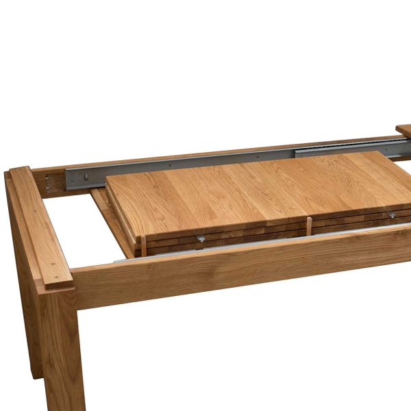Tressa XL kihúzható étkezőasztal – tömör tölgyfából, 160–280 cm-es méretben (PHARAO) - Image 6