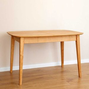 Astalgo bővíthető étkezőasztal tömör tölgyfából – 120–165 x 80 cm (PHARAO)