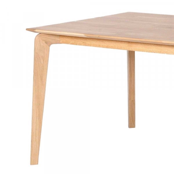 Salida tömör tölgy étkezőasztal – olajozott tölgy kivitelben, 160 × 90 × 75 cm (PHARAO) - Image 2