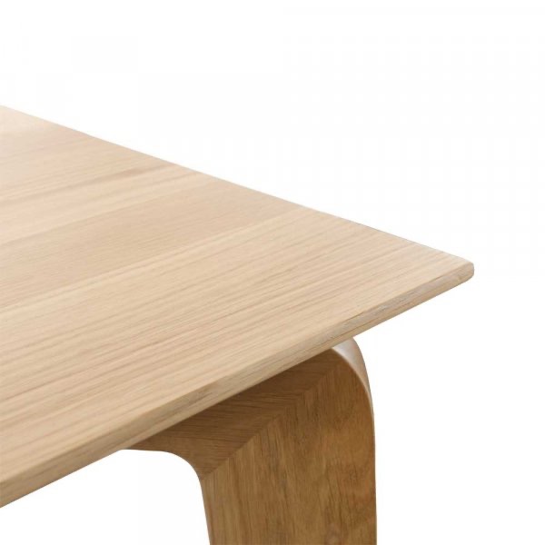 Salida tömör tölgy étkezőasztal – olajozott tölgy kivitelben, 160 × 90 × 75 cm (PHARAO) - Image 3
