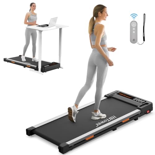 HBTower Walking Pad elektromos sétapad 6 km/h sebességgel, 100 kg teherbírással, távirányítóval és LED kijelzővel