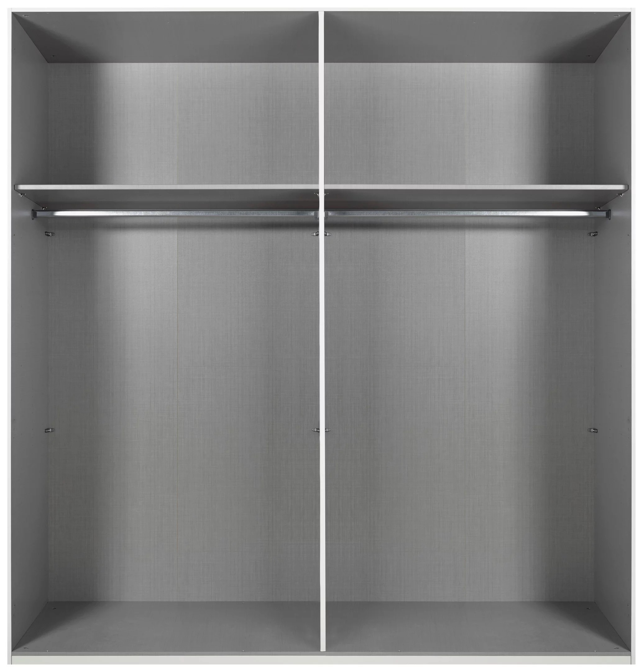 Ulm tolóajtós ruhásszekrény – Sahara szürke/fekete – 180 × 198 × 65 cm (X20771) - Image 3
