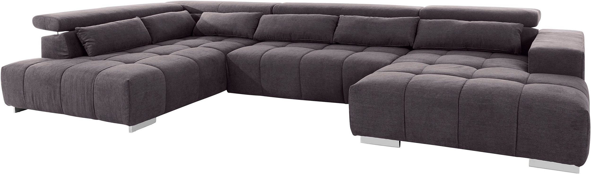 COTTA Orion XXL U alakú kanapé – 409 × 225 cm, állítható fejtámlákkal, hullámrugós ülőfelülettel és 6 db deréktámasszal - Image 3