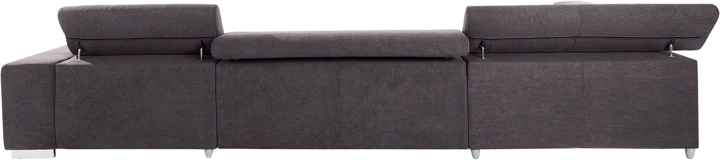COTTA Orion XXL U alakú kanapé – 409 × 225 cm, állítható fejtámlákkal, hullámrugós ülőfelülettel és 6 db deréktámasszal - Image 4