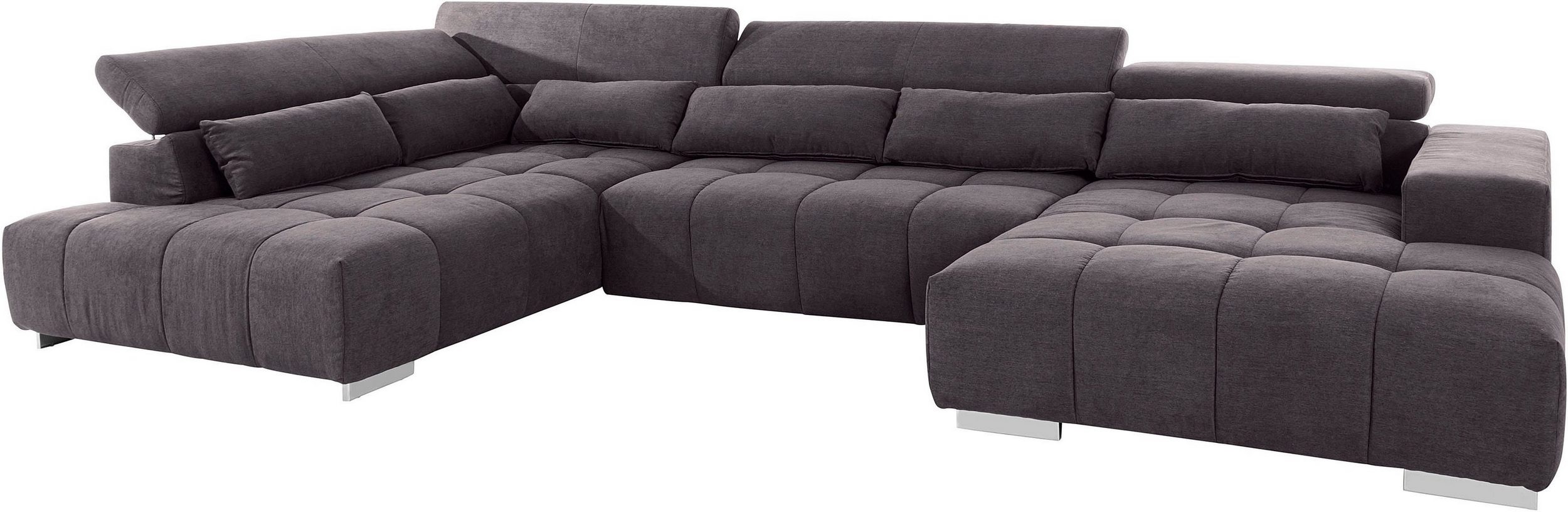 COTTA Orion XXL U alakú kanapé – 409 × 225 cm, állítható fejtámlákkal, hullámrugós ülőfelülettel és 6 db deréktámasszal - Image 5